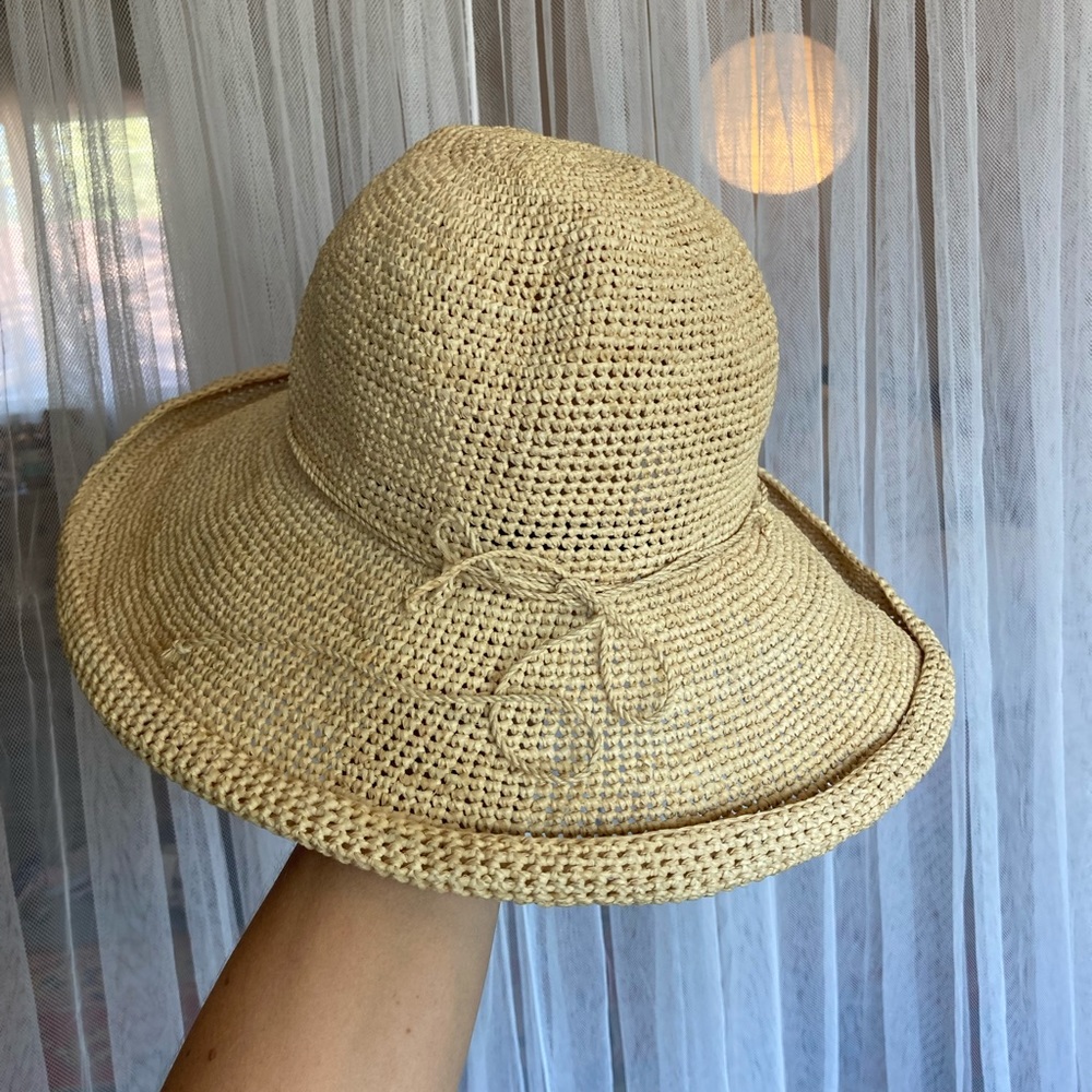 Raffia Packable Hat
